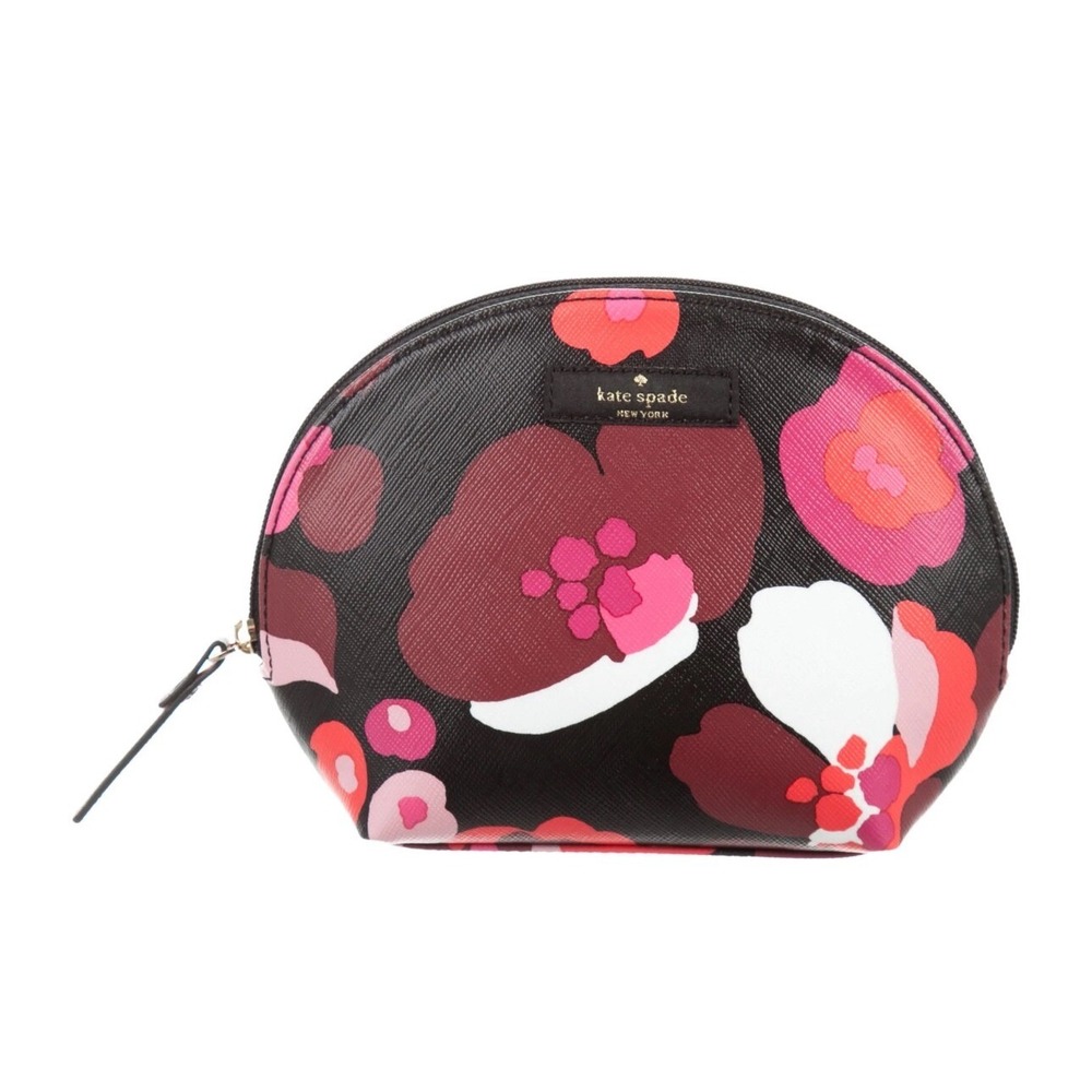 Kate Spade Leather Laurel Way Cosmetic Case In Keri‎ Floal